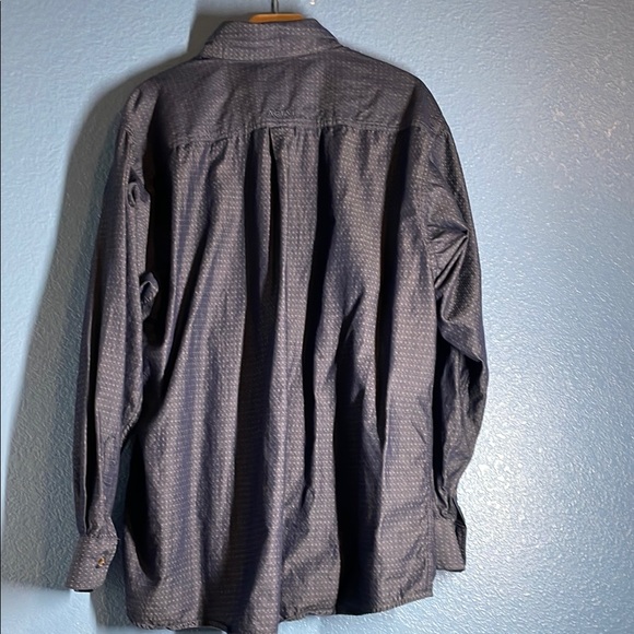 Ariat Men's Dark Blue Patterned Shirt - Picture 5 of 6